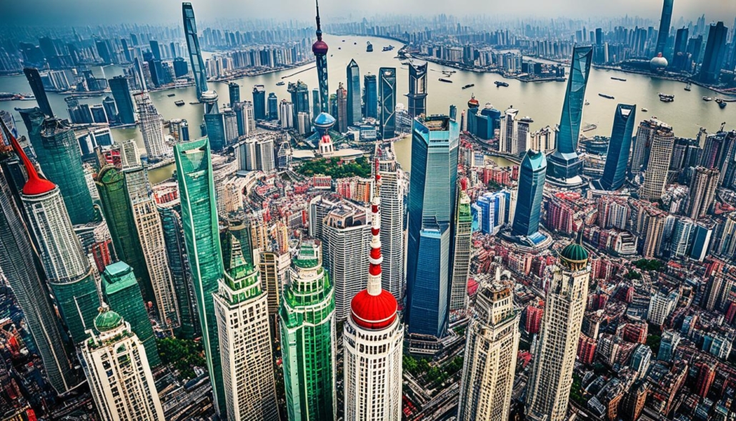 Historische gebouwen in Shanghai