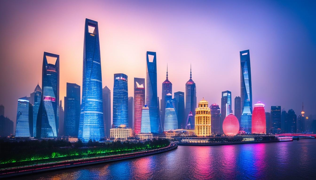 Nieuwe rivieroevers in Shanghai
